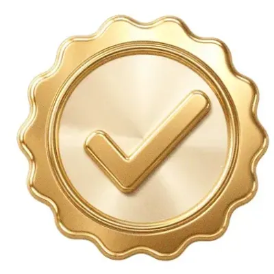 Checkmark badge — Luckland