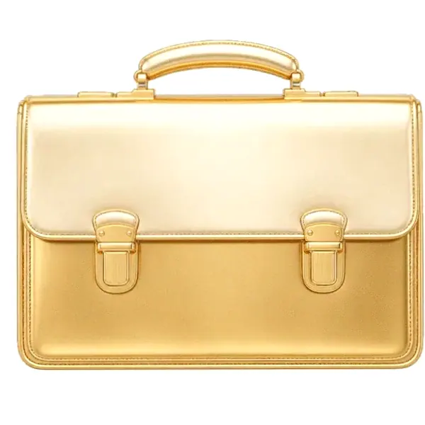 Leather briefcase — Luckland
