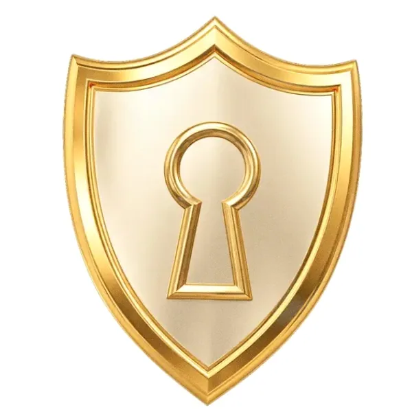 Shield with keyhole — Luckland
