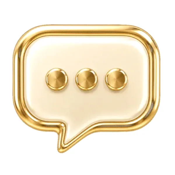 Three-dot speech bubble — Luckland