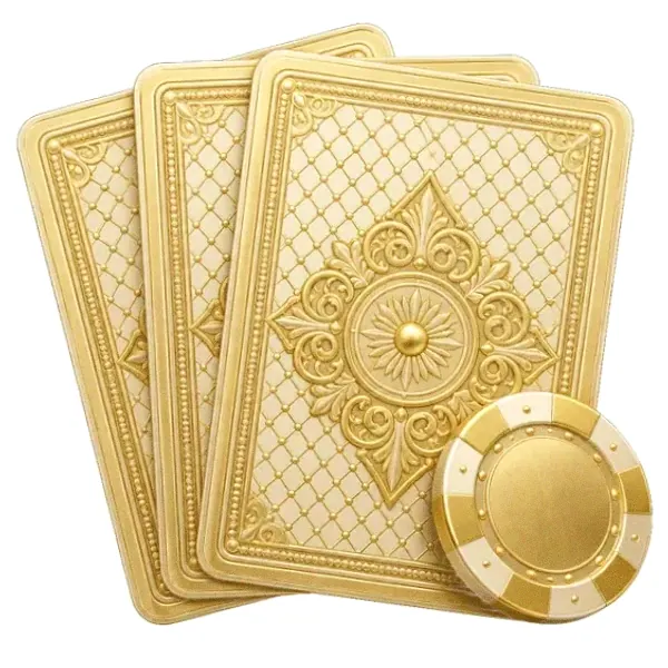 Playing cards and chip — Luckland