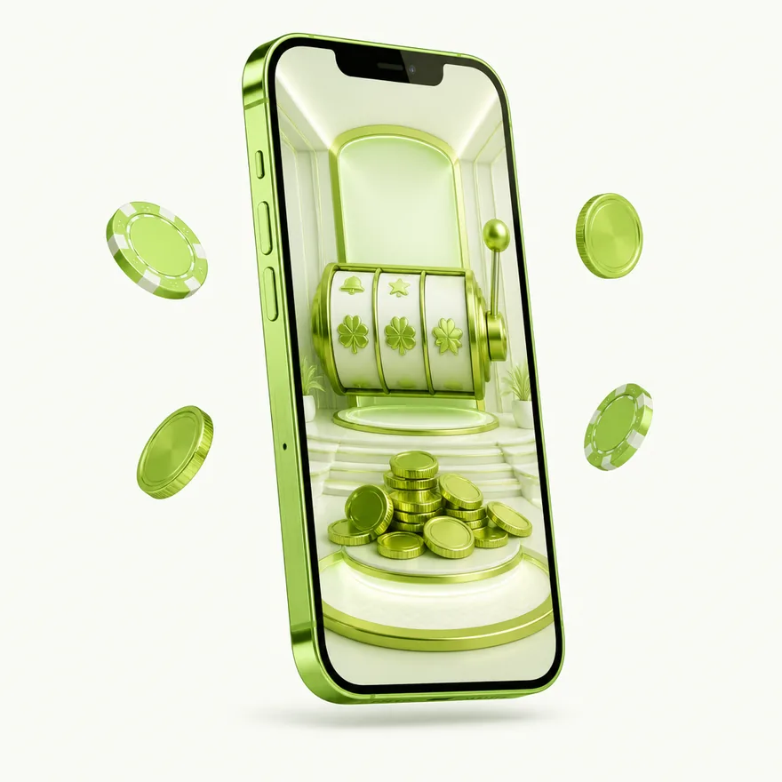 Smartphone with glowing screen — Luckland