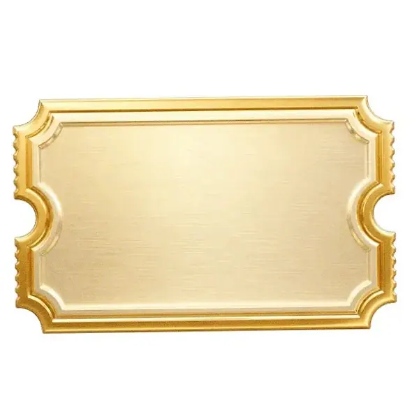 Blank ticket plaque — Luckland