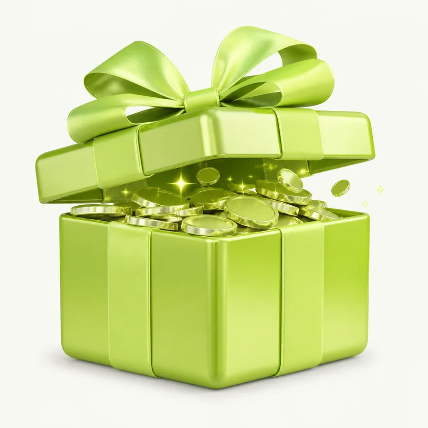Ribbon-tied gift box — Luckland
