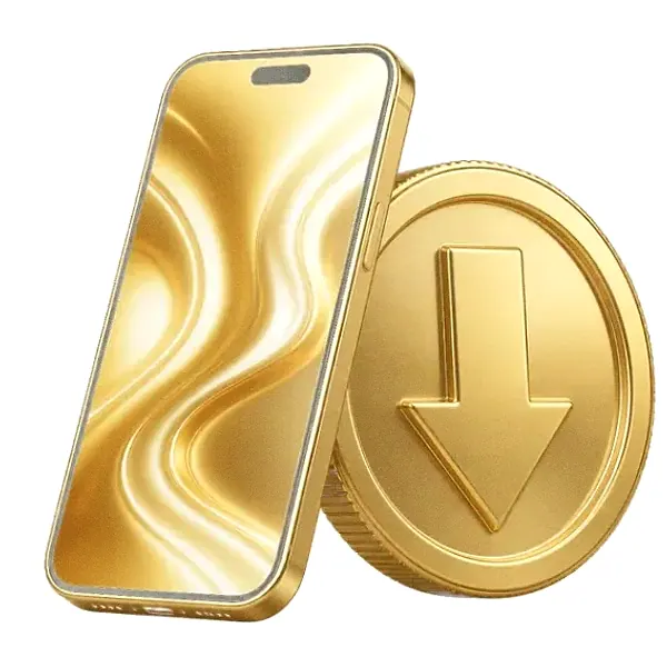 Smartphone and coin — Luckland