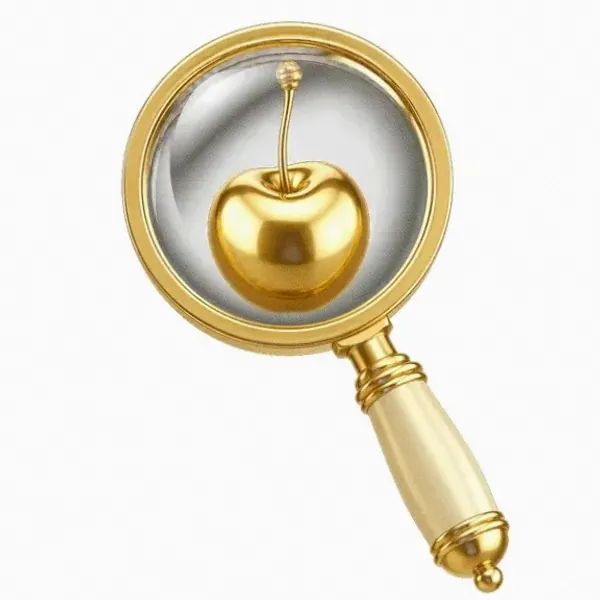 Cherry magnifying glass — Luckland