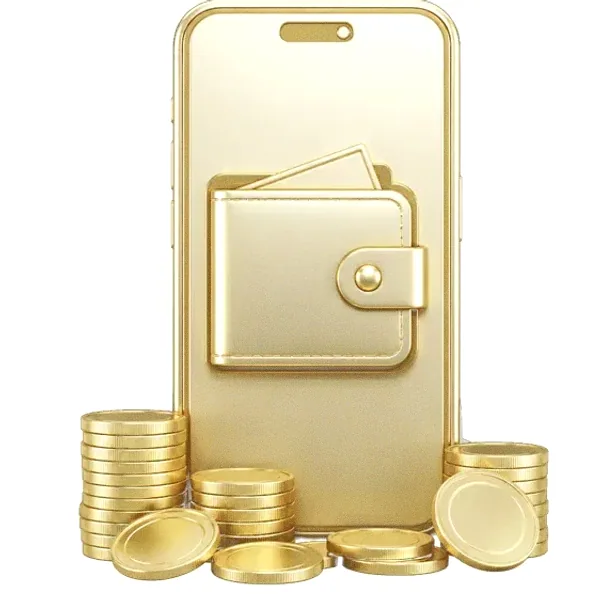 Smartphone with wallet — Luckland