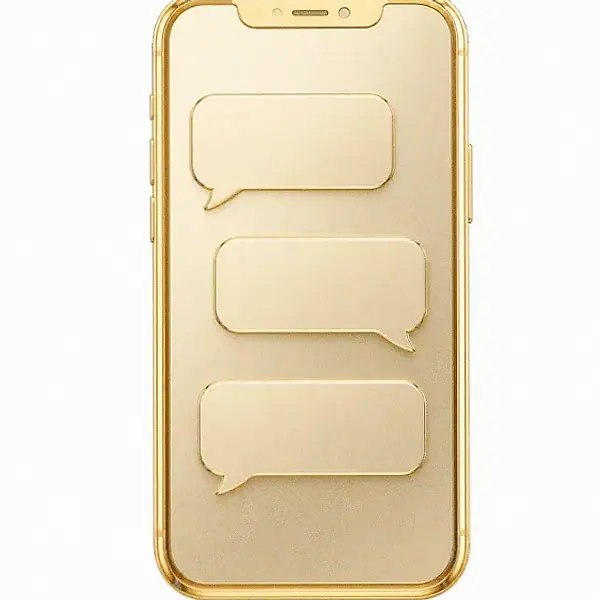 Smartphone with chat bubbles — Luckland